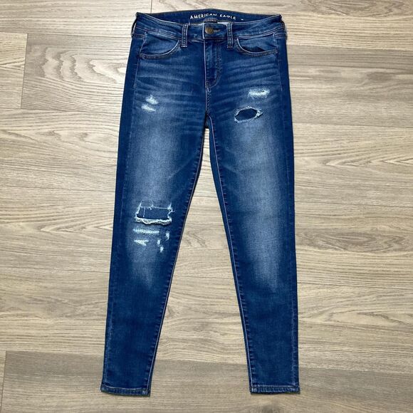 American Eagle Jegging Distressed Size 4 Short - Picture 1 of 8